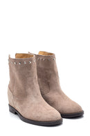 Women's Leather Bead Detailed Boots | Derimod