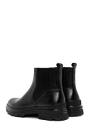 Men's Black Leather Casual Chelsea Boots | Derimod