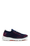 Kadın Lacivert Desenli Kumaş Sneaker | Derimod