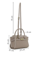Kadın Bej Uzun Askılı Klasik Kol Çantası | Derimod