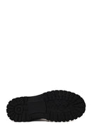 Male Black Lace-up Zip Closure Leather Boots | Derimod