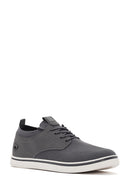 Erkek Gri Bağcıklı Kumaş Sneaker | Derimod