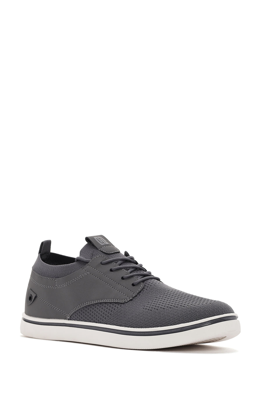 Erkek Gri Bağcıklı Kumaş Sneaker