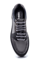 Men's Leather Suede Detailed Sneaker | Derimod