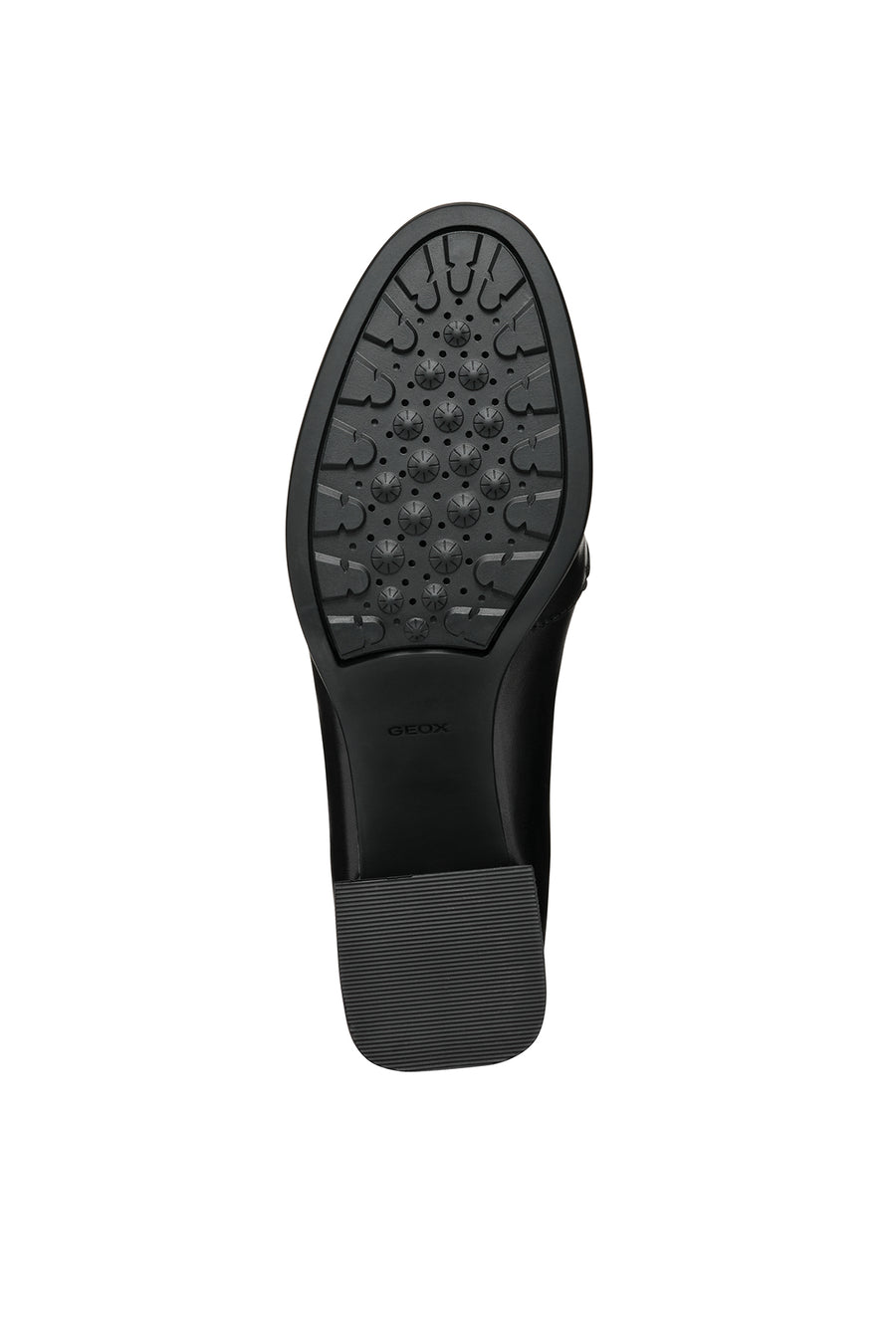 Geox Kadın Siyah Walk Pleasure Toka Detaylı Kalın Topuklu Deri Loafer