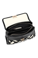 Women's Beige Long Strap Patterned Handbag | Derimod