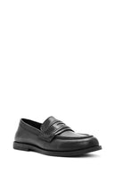 Women's Black Classic Leather Loafer | Derimod