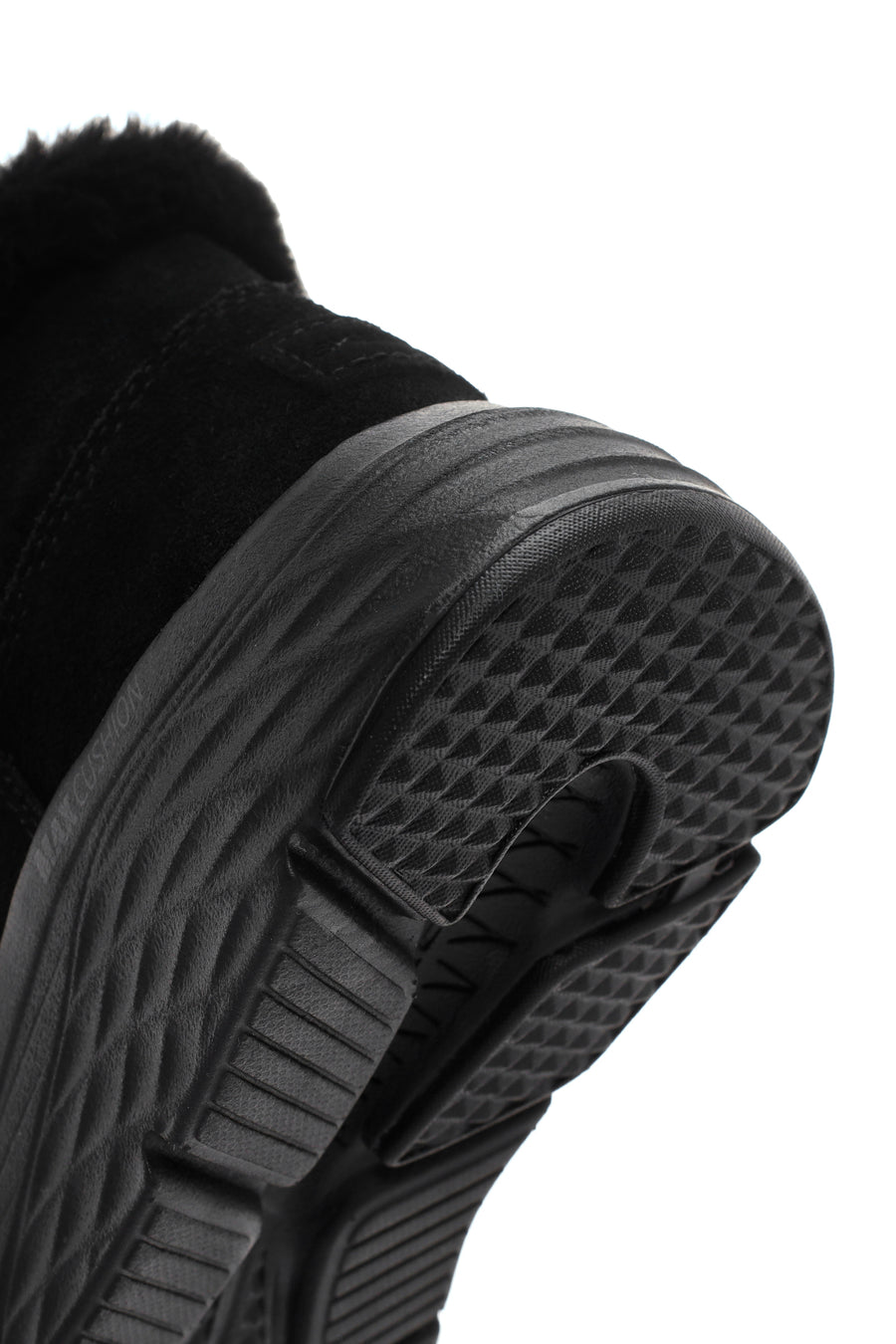 Skechers Kadın Siyah Max Cushioning Süet Deri Kalın Tabanlı Casual Bot