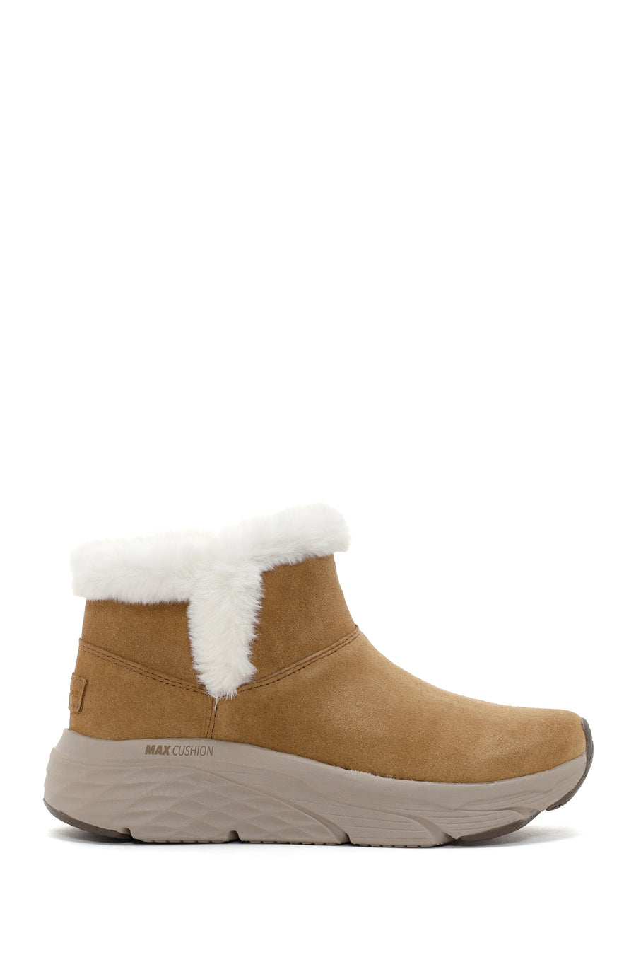 Skechers Kadın Taba Max Cushioning Süet Deri Kalın Tabanlı Casual Bot 144355 CSNT | Derimod