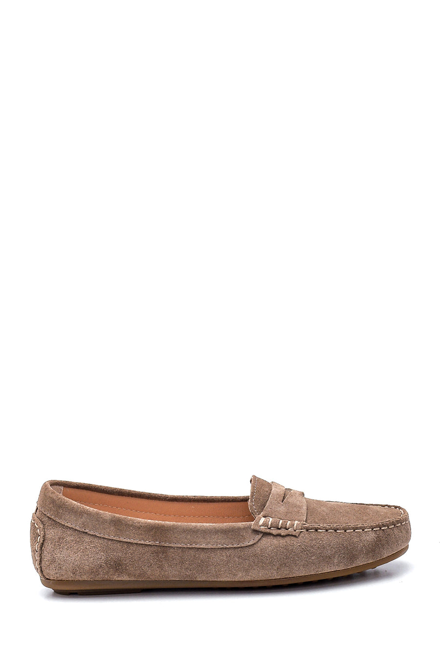 Women's Leather Suede Loafer 21WFD290410 | Derimod