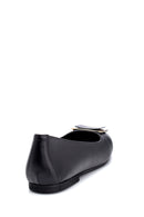 Women's Black Buckle Ballerinas | Derimod