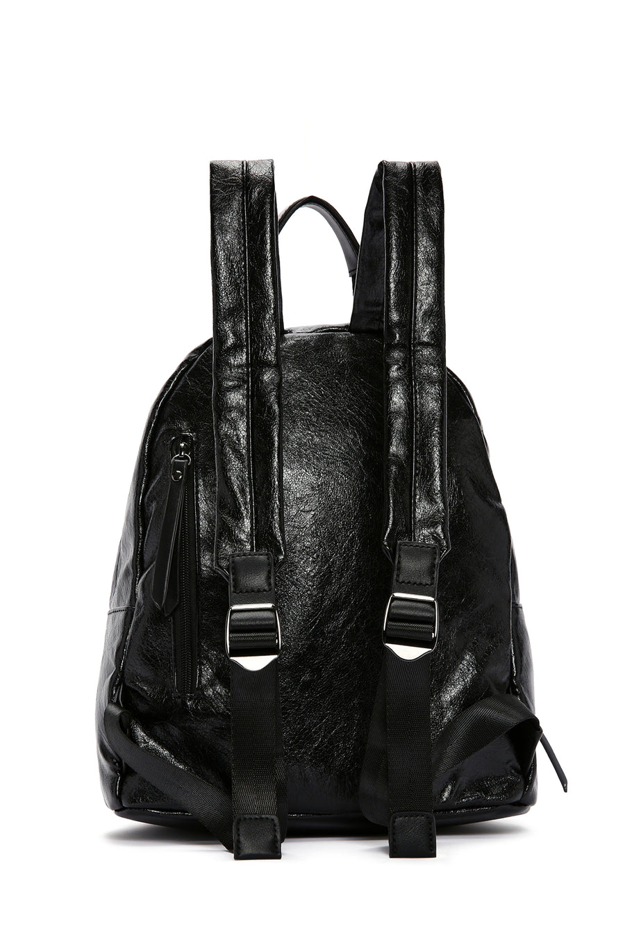 Women's Black Printed Backpack