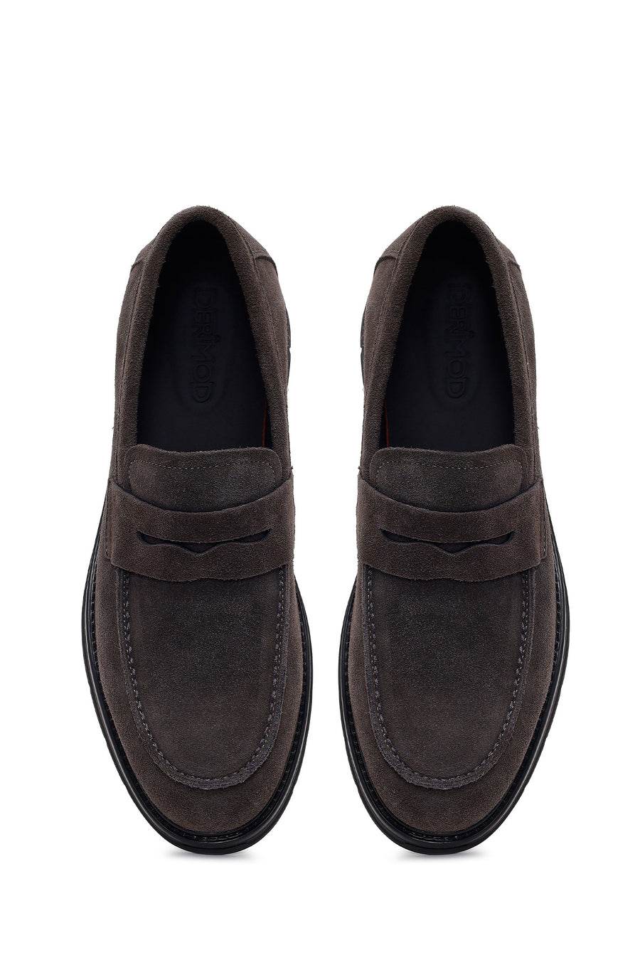 Male Gray Suede Casual Loafer