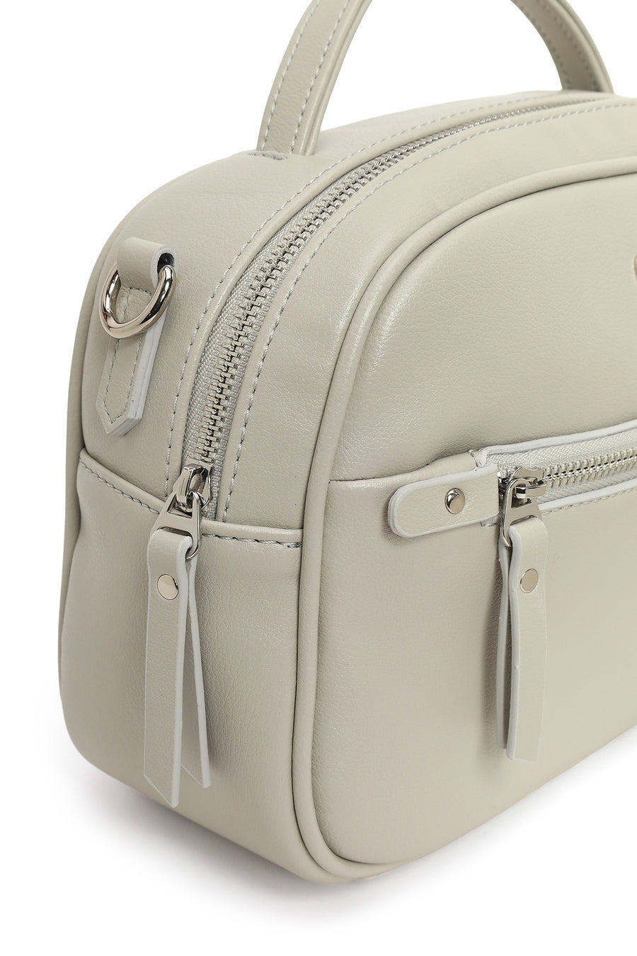 Women's Light Grey Long Strap Shoulder Bag
