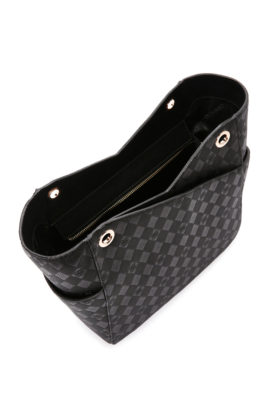 Women's Black Printed Shoulder Bag