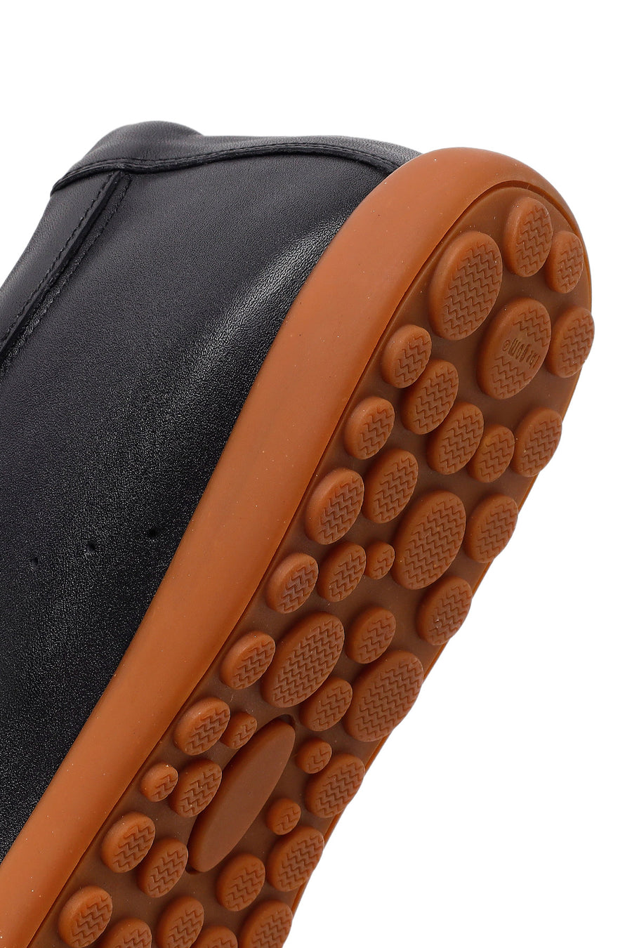 Men's Black Lace-up Leather Sneaker