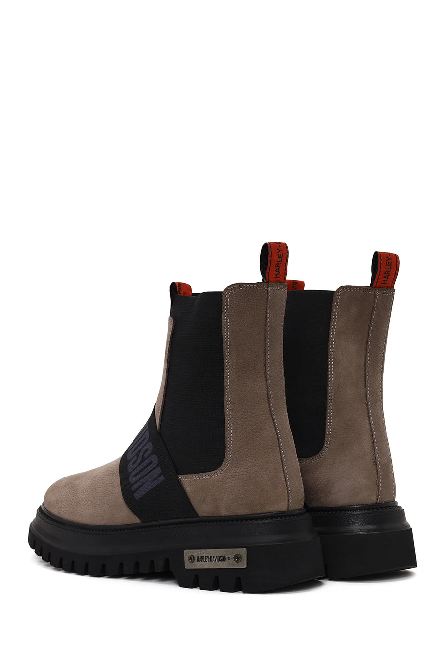 Harley Davidson Woman Mink Nefud Thick-Soled Leather Chelsea Boots
