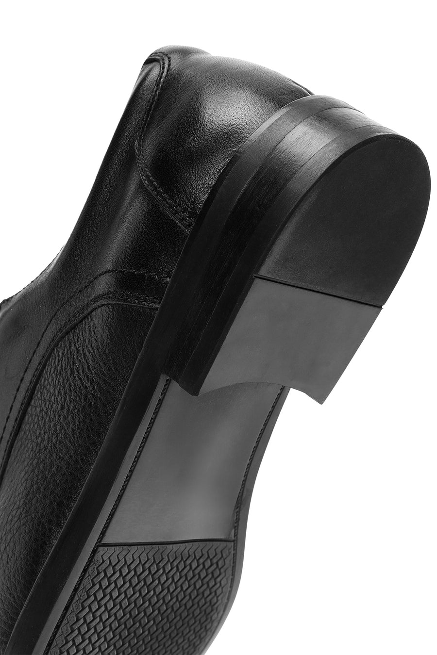 Men's Black Laced Leather Classic Shoes
