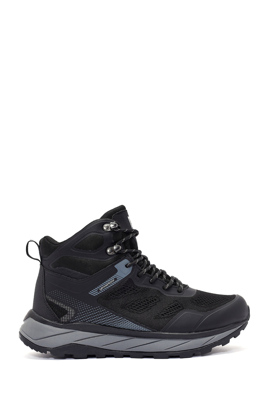 Derimod Dry Erkek Siyah Bağcıklı Waterproof Deri Outdoor Bot 24WFD695014 | Derimod