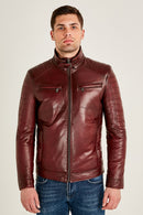 Bern Men's Leather Jacket | Derimod