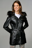 Celebrity-2 Women's Leather Jacket | Derimod