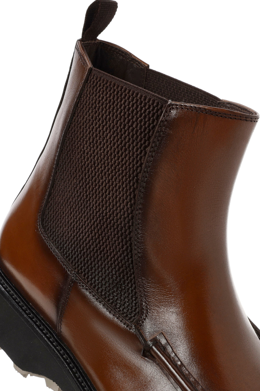 Men's Brown Leather Casual Chelsea Boots