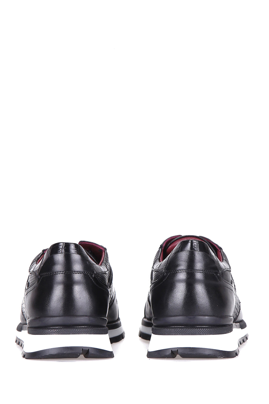Crocodile Patterned Men's Leather Sneaker