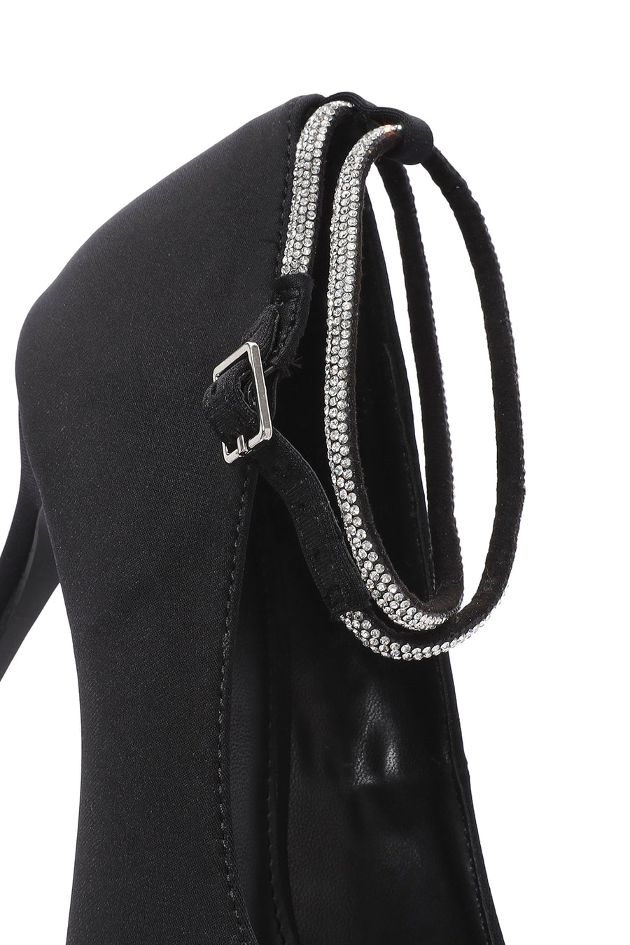 Women's Black Ankle Strap Stiletto Heel