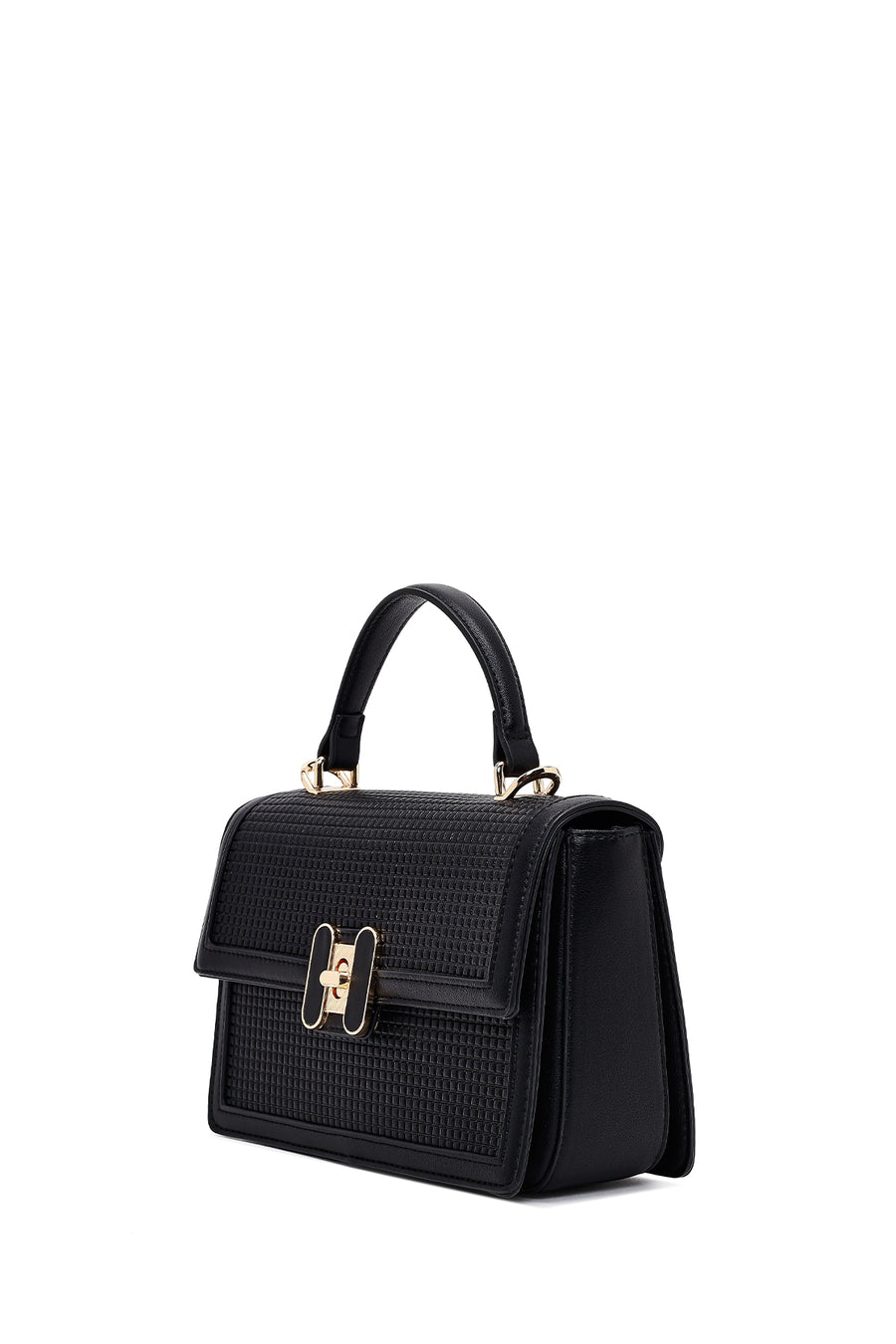 Women's Black Printed Long Strap Crossbody Bag