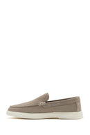 Men's Beige Suede Leather Casual Loafer | Derimod