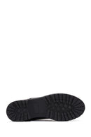 Woman Black Zip Closure Casual Leather Boots | Derimod