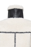 Verbier Women's Beige Teddy Coat | Derimod