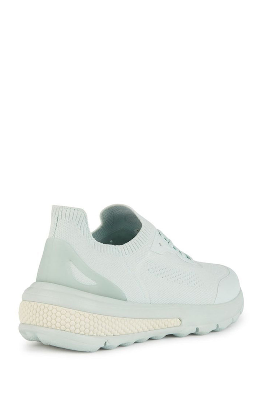 Geox Women's Blue Spherica Active Thick Sole Lace Up Fabric Sneaker