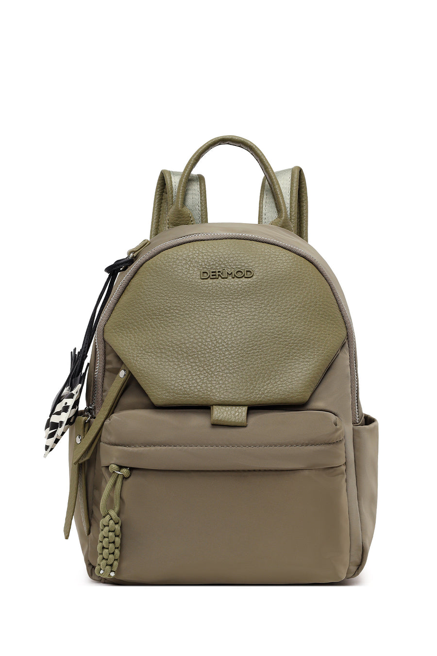 Women's Khaki Fabric Backpack 26PBD24756F | Derimod