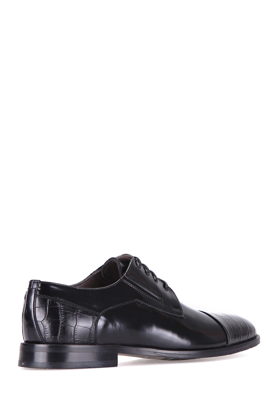 Crocodile Patterned Men's Leather Shoes