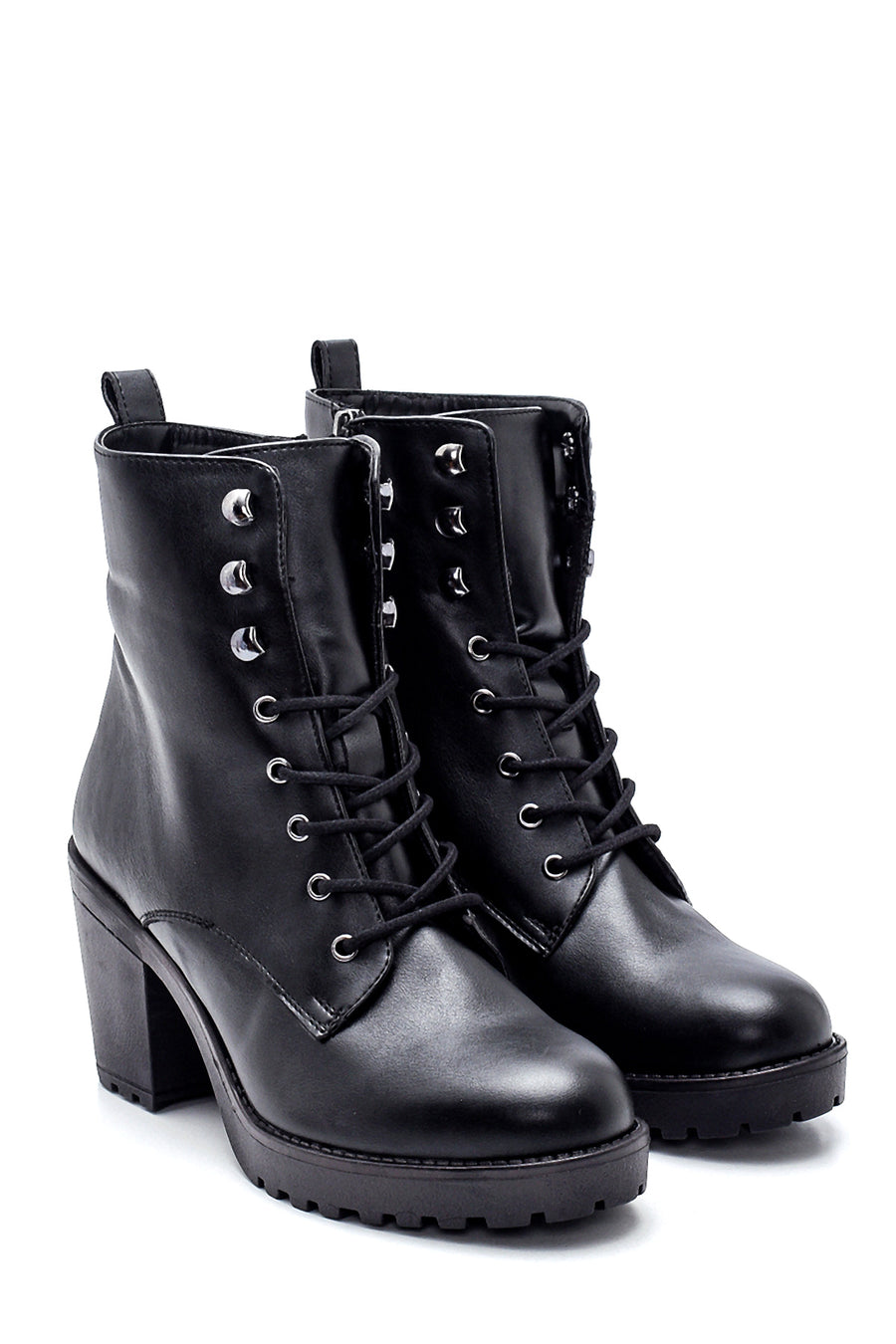 Women's Zippered Heeled Boots