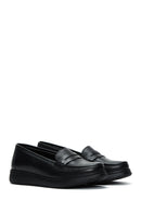 Women's Black Leather Comfort Shoes | Derimod