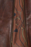 Lydia Women's Brown Short Leather Jacket | Derimod