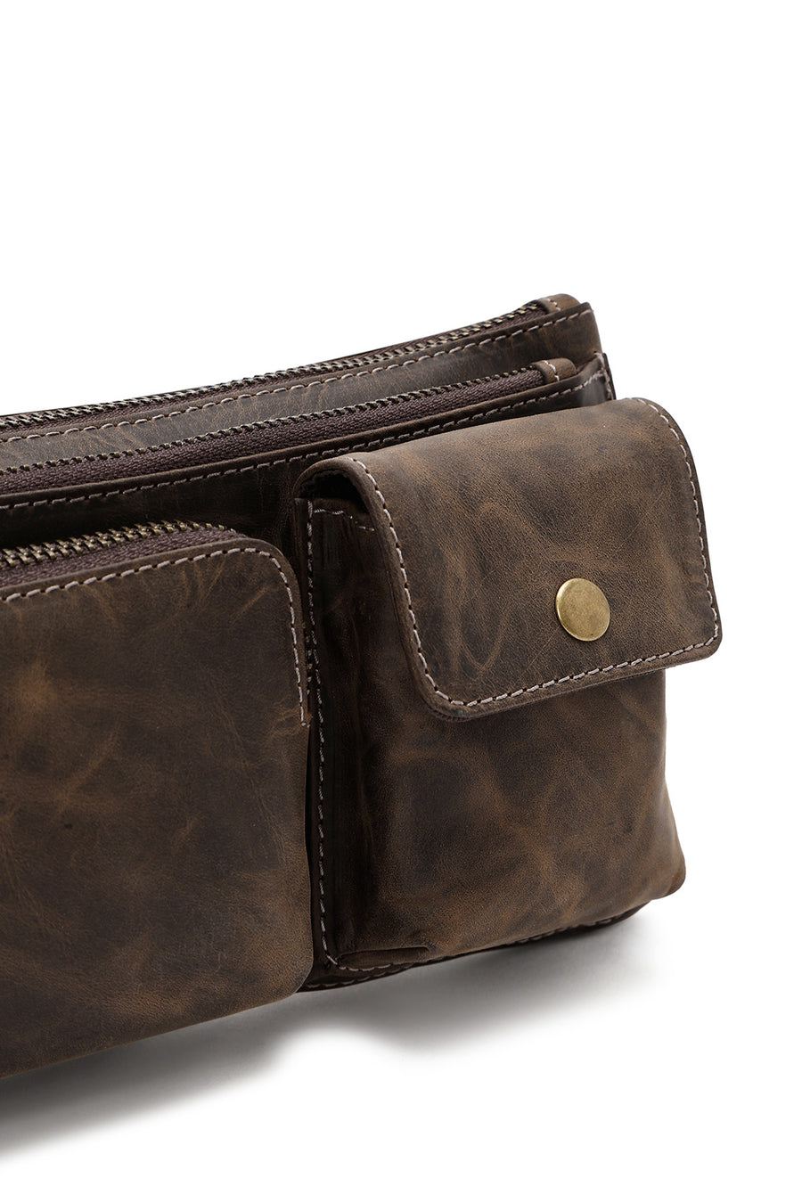 Men's Mink Leather Waist Bag
