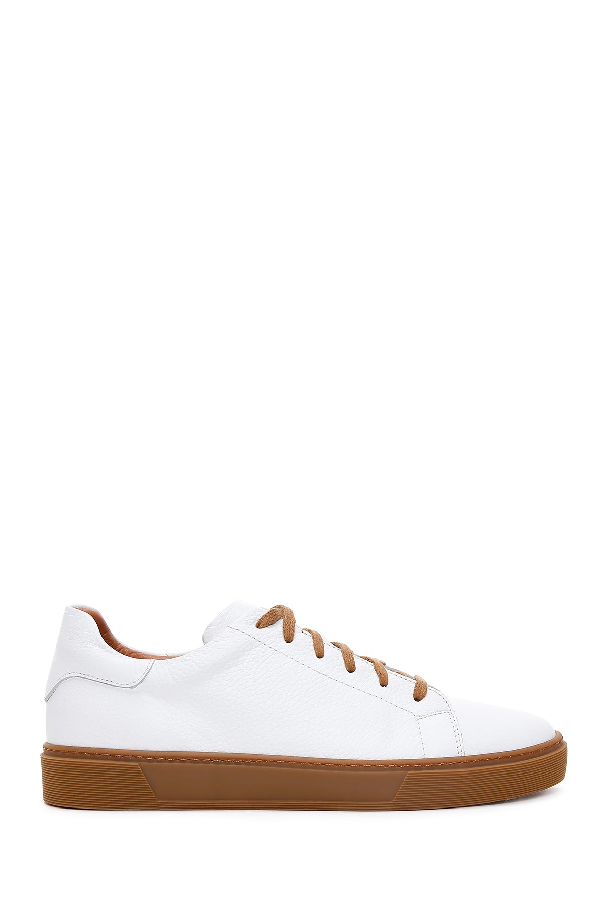 Men's White Leather Sneaker 23SFD6864FT | Derimod