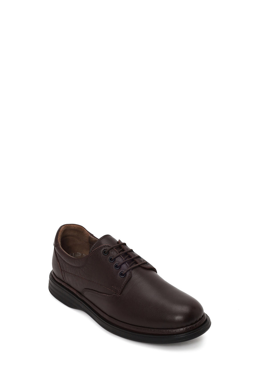 Male Brown Lace-up Leather Casual Shoes