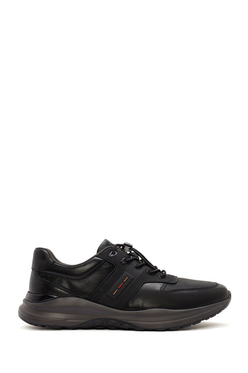 Men's Black Lace-up Leather Sneaker 24WFD693214 | Derimod