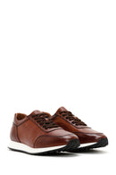 Men's Tan Leather Sneaker | Derimod