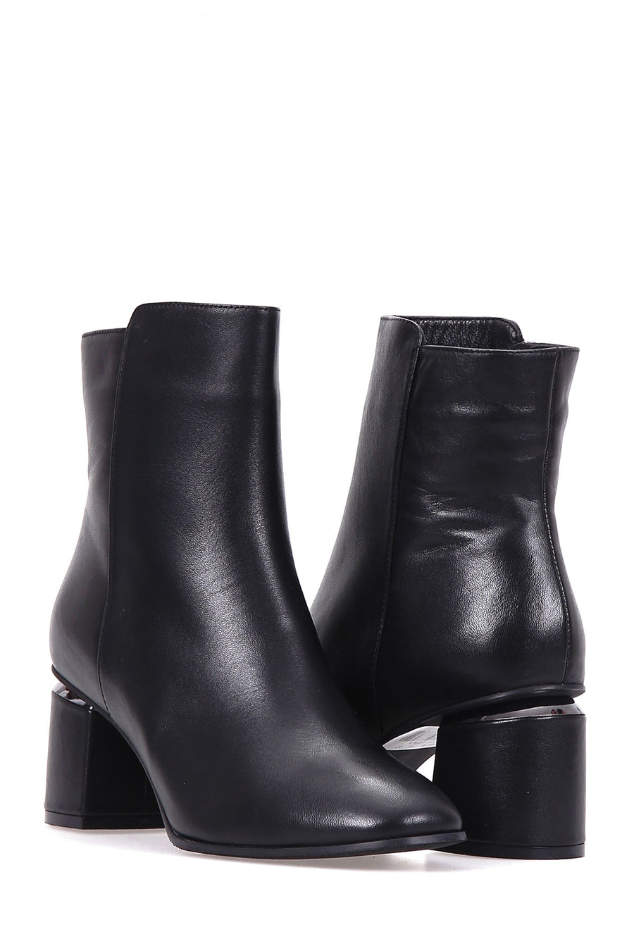Women's Heeled Leather Boots
