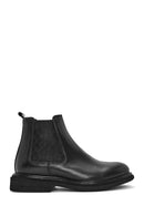 Men's Black Leather Chelsea Boots | Derimod