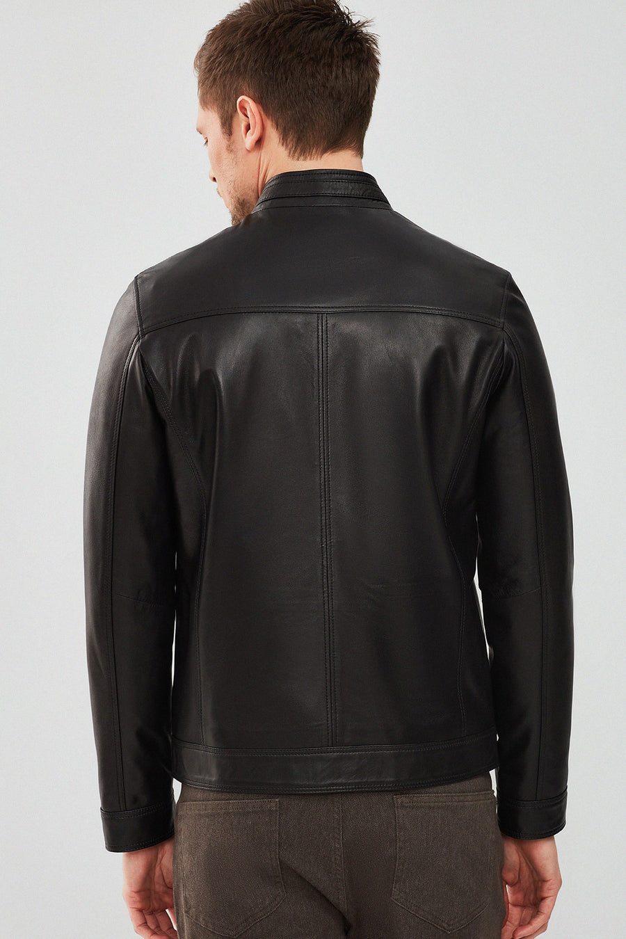 Felibe Men's Black Leather Jacket