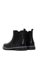 Women's Black Leather Chelsea Boots | Derimod