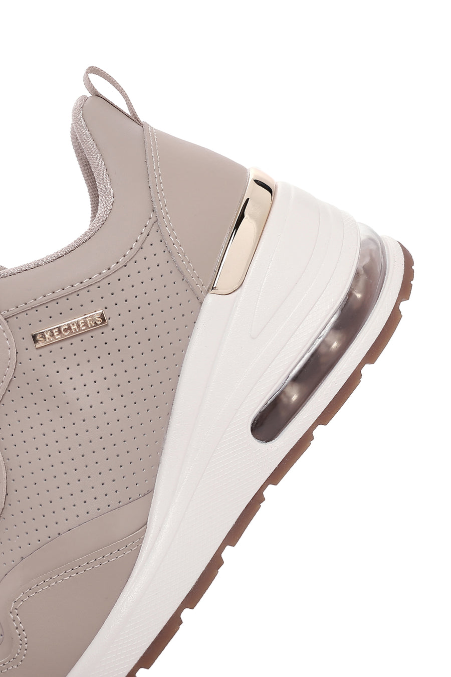 Skechers Kadın Bej Million Air-Hotter Air Kalın Tabanlı Dolgu Topuklu Sneaker