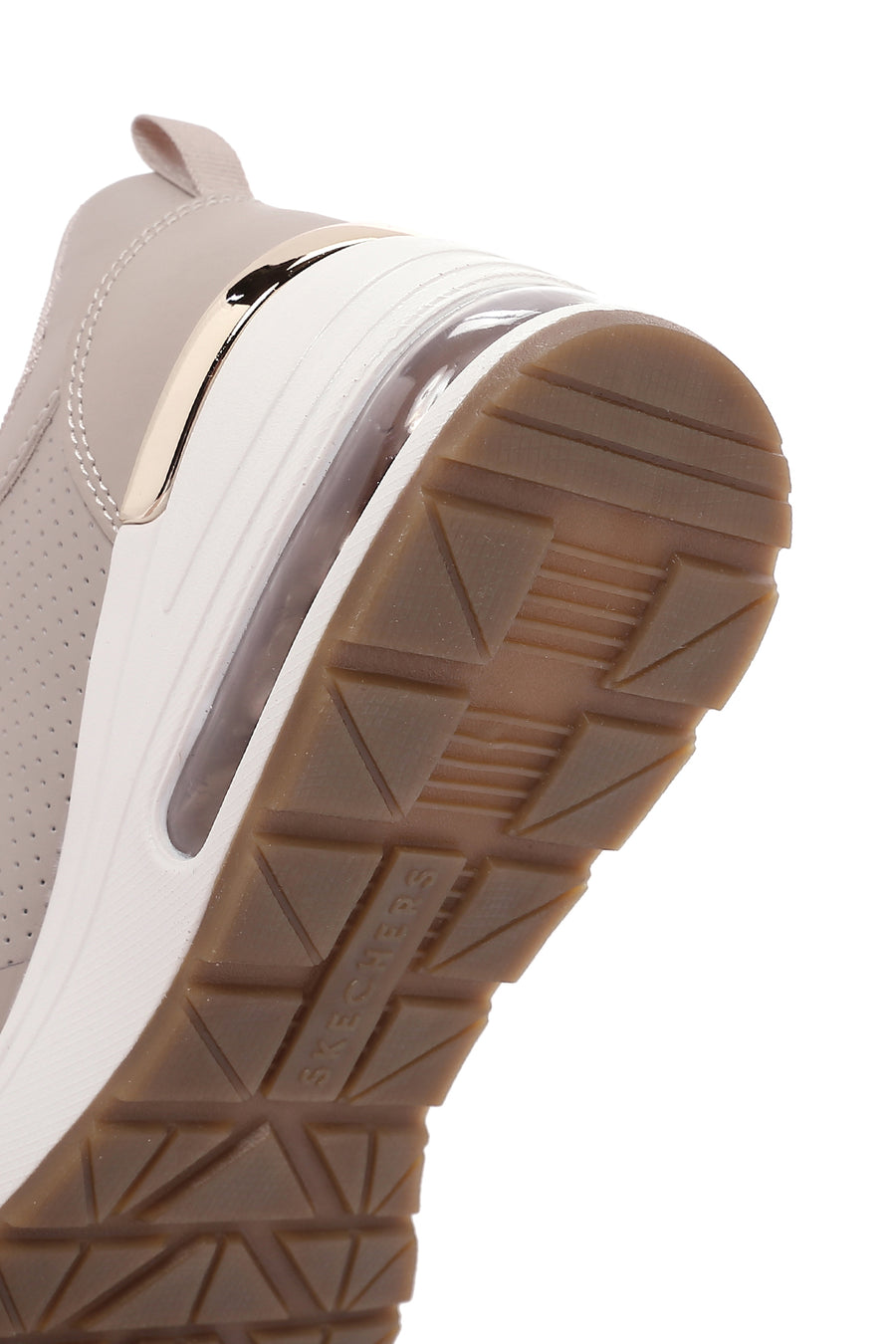 Skechers Kadın Bej Million Air-Hotter Air Kalın Tabanlı Dolgu Topuklu Sneaker