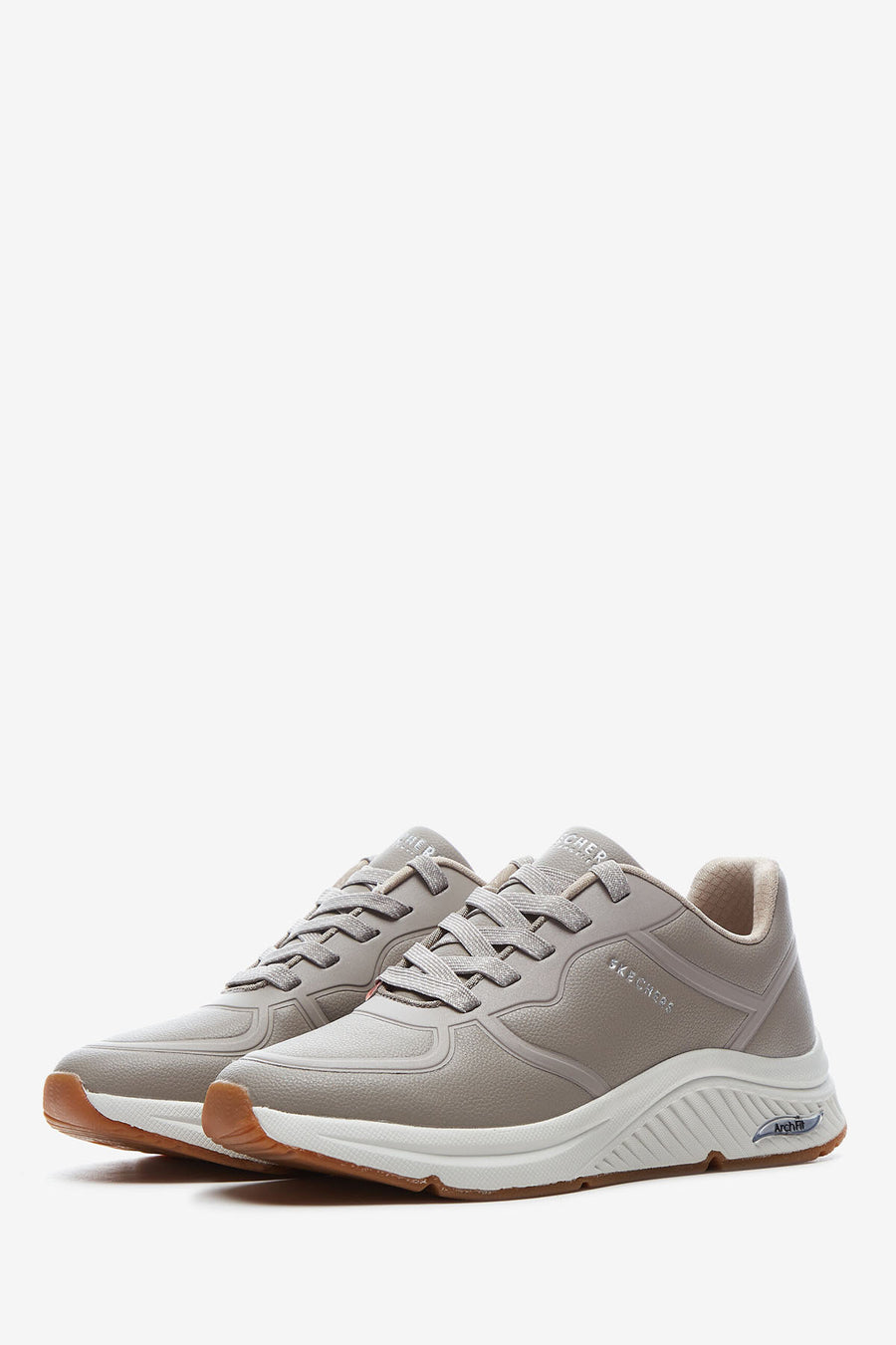 Skechers Kadın Bej Arch Fit S-Miles- Mile Makers Sneaker